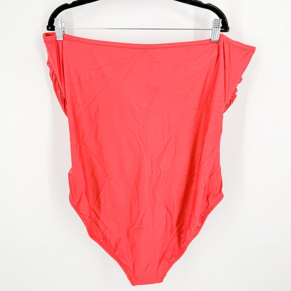 J. Crew Red One Piece Swimsuit with Sweetheart Neckline - Picture 4 of 4